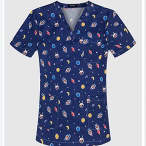 Floral Print Scrubs for Nurses & Doctors